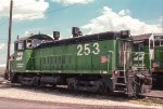 BN 253, EMD SW12, ex C&S 253 and C&S 158, at Eola Yard